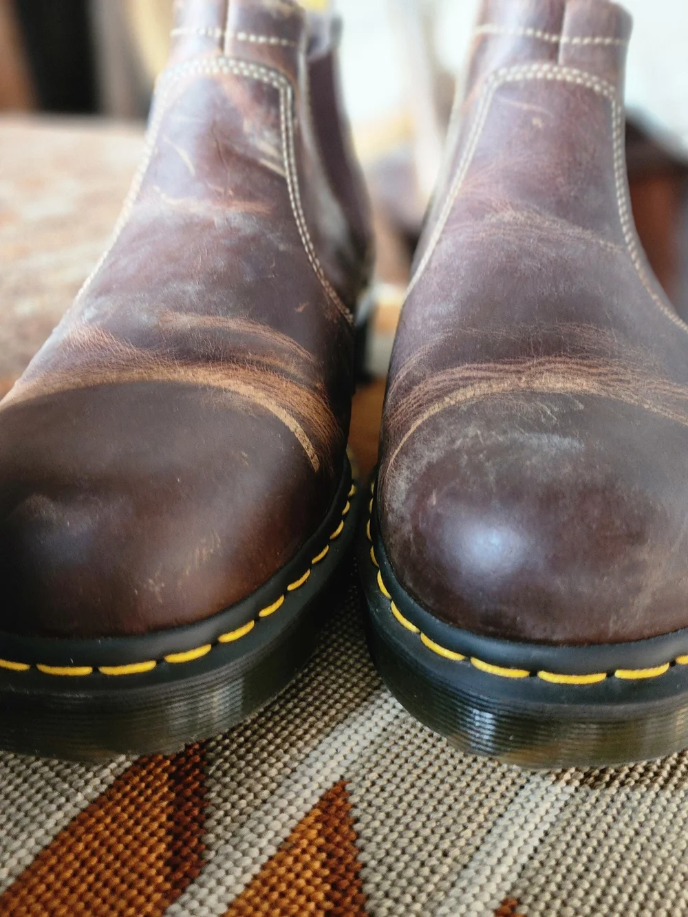 Dr Martens Penly Chelsea Boots Mens 14 Brown Greenland Leather Unworn Deadstock